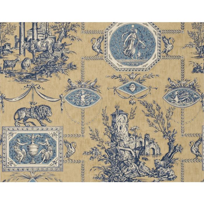 Braquenie - Les Muses Et Le Lion - BP207003 Antique Blue