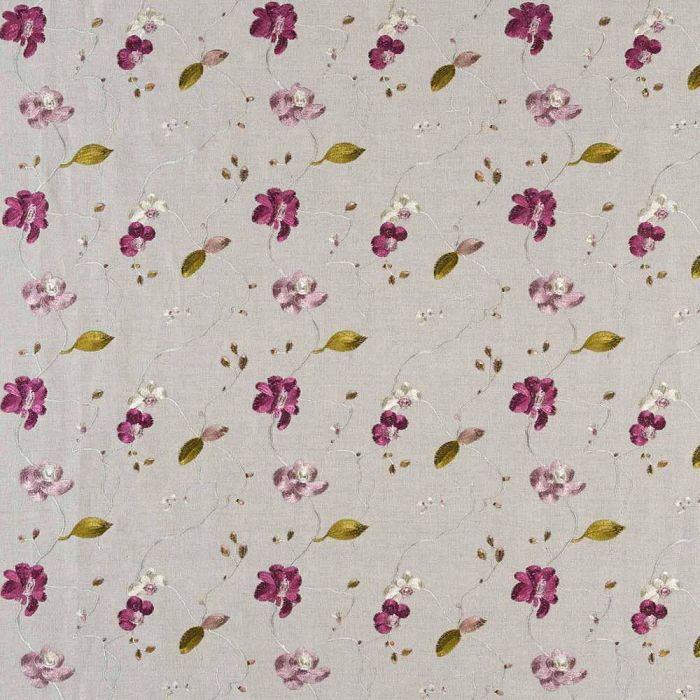 Camengo - Faraman Fleur - 7230389 Violette Fond Beige