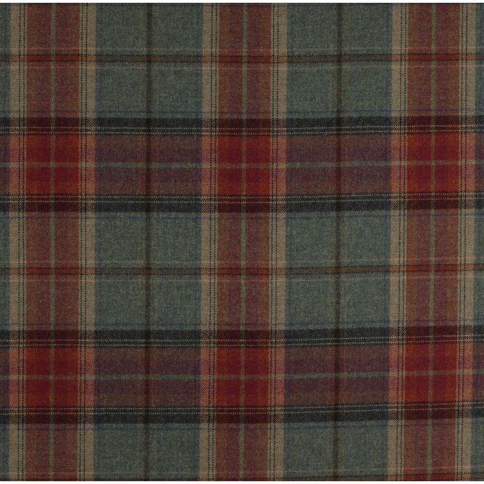 Colefax and Fowler - Galloway Plaid - Aqua/Terracotta - F2306/02