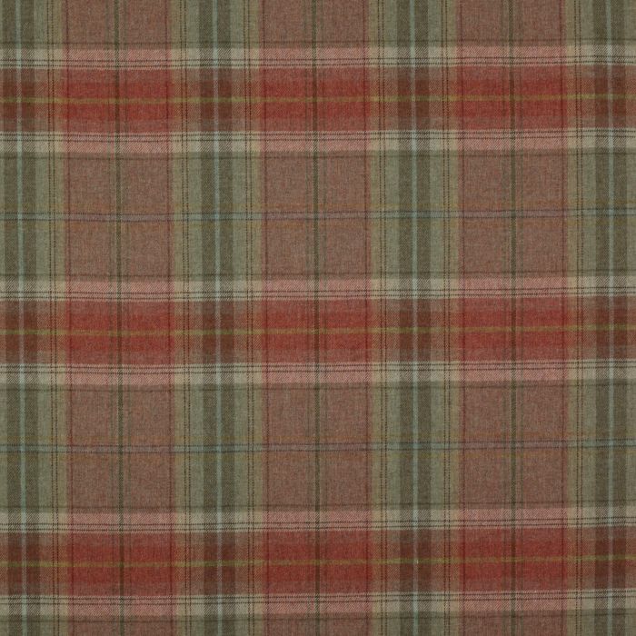 Colefax and Fowler - Galloway Plaid - Tomato/Sage - F2306/07
