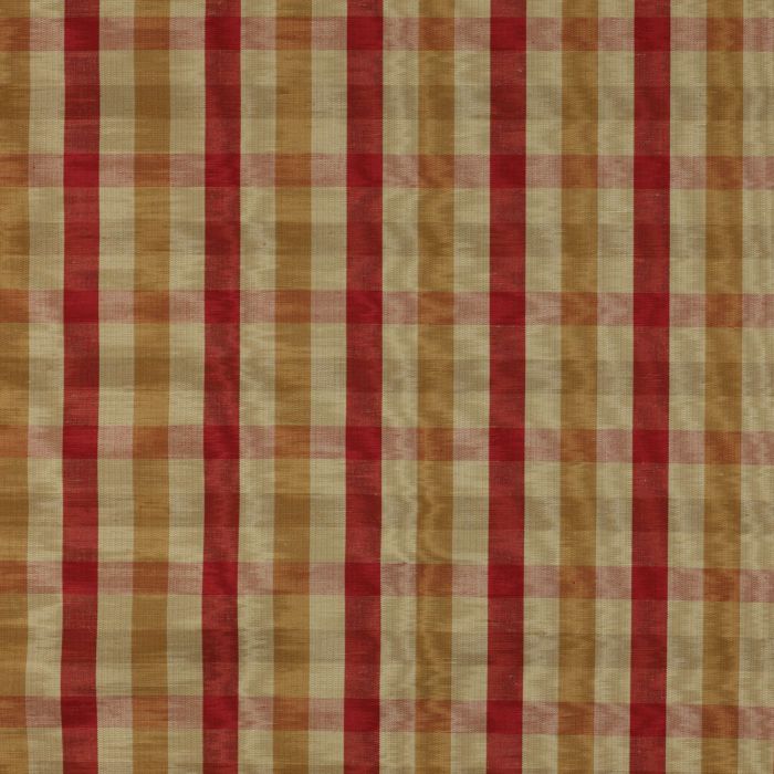Colefax and Fowler - Belgrave Check - Tomato/Ochre - F3001/07