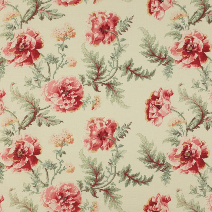 Colefax and Fowler - Poppies - Pink/Green - F3224/03
