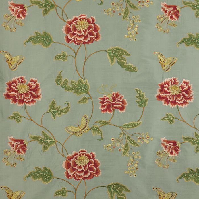 Colefax and Fowler - Oriental Poppy - Aqua - F3302/03