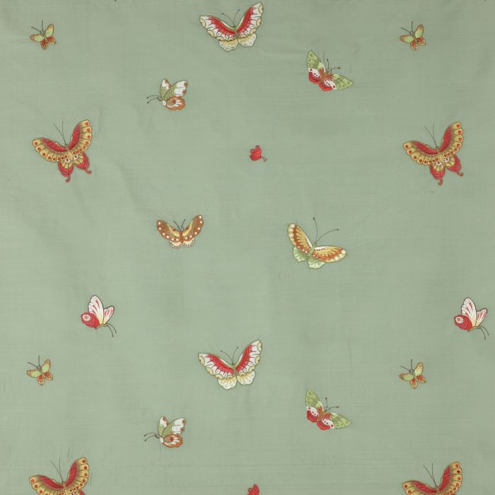 Colefax and Fowler - Butterflies Silk - Aqua - F3410/02