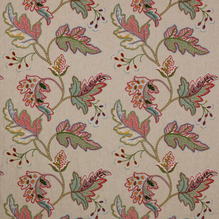 Colefax and Fowler - Kalmar - Tomato/Green - F4324/02