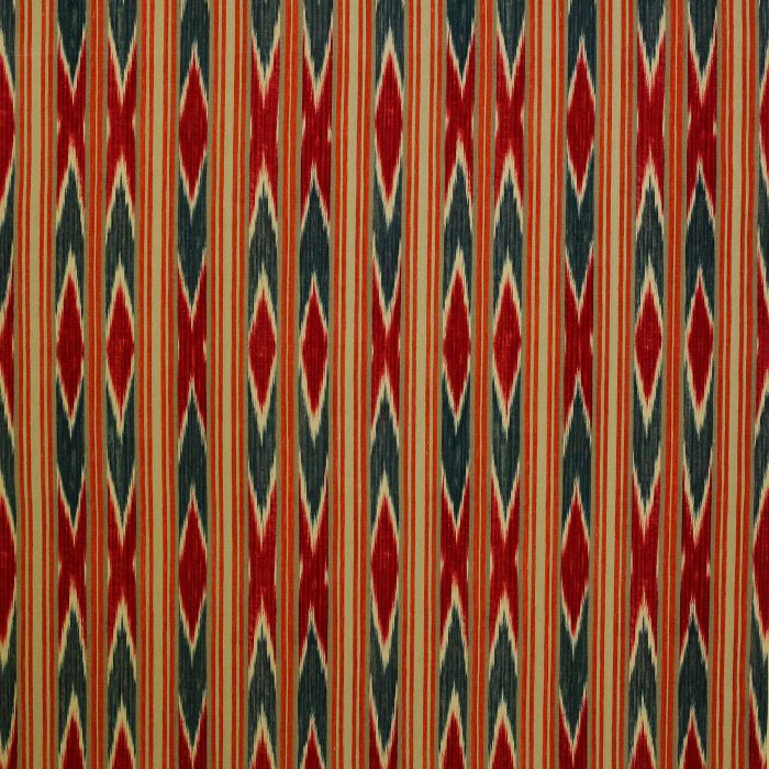 Colefax and Fowler - Khalid Velvet - Red/Blue - F4342/01