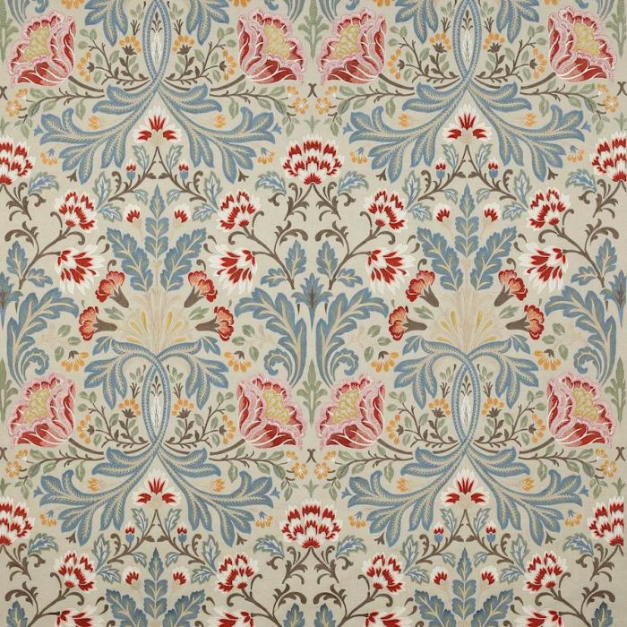 Colefax and Fowler - Acantha - F4613/04 Tomato/Blue