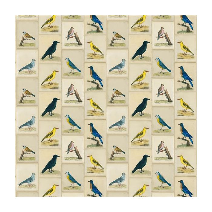 Designers Guild - Bird Collage - FJD6005/01 Parchment