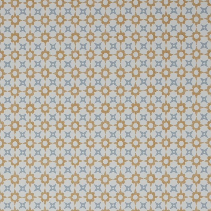 Jane Churchill - Rowan Wallpaper - Tassi Wallpaper - J175W-03 Yellow/Blue