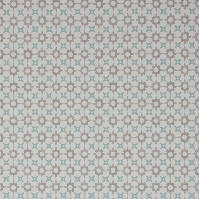 Jane Churchill - Rowan Wallpaper - Tassi Wallpaper - J175W-05 Beige/Aqua