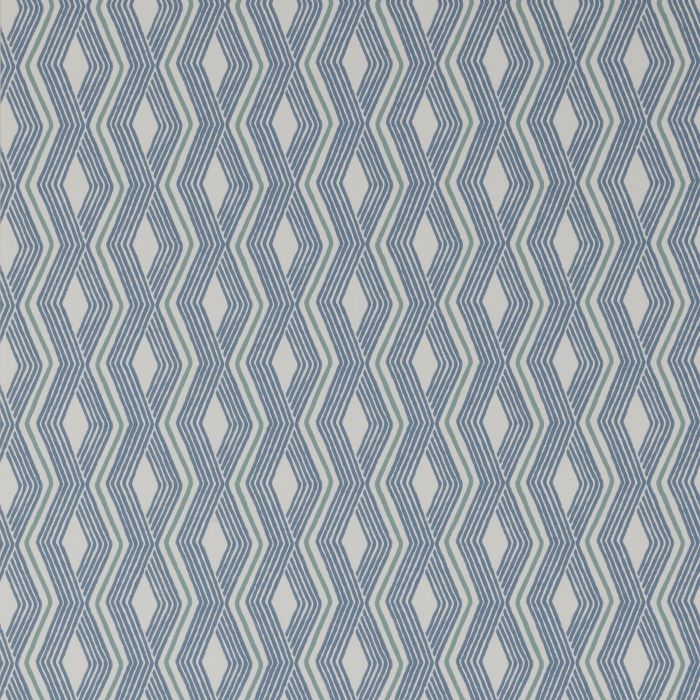 Jane Churchill - Rowan Wallpaper - Pemba Wallpaper - J177W-03 Blue/Aqua