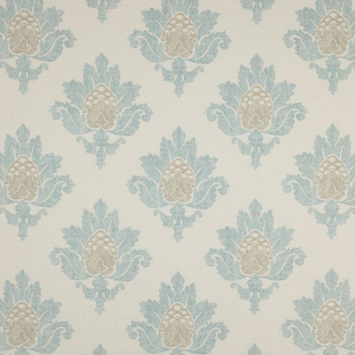 Jane Churchill - Bruton Damask - J588F-04 Aqua