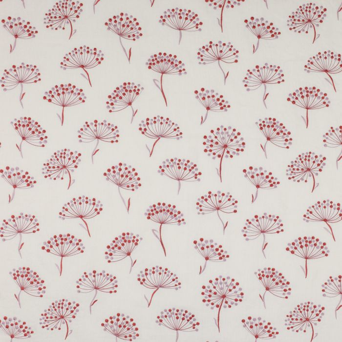 Jane Churchill - Alba Linen - J600F-02 Red/Lilac