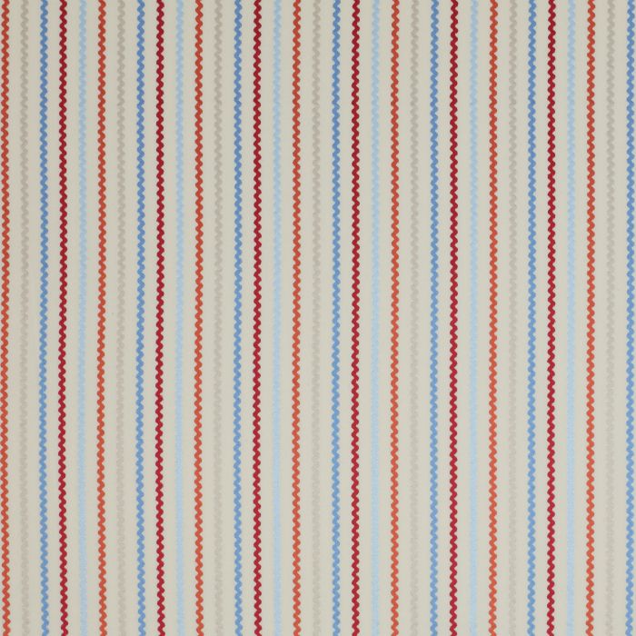 Jane Churchill - Ric Rac - J645F-04 Red/Blue