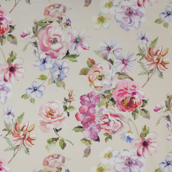 Jane Churchill - Mayflower - J662F-03 Pink/Olive