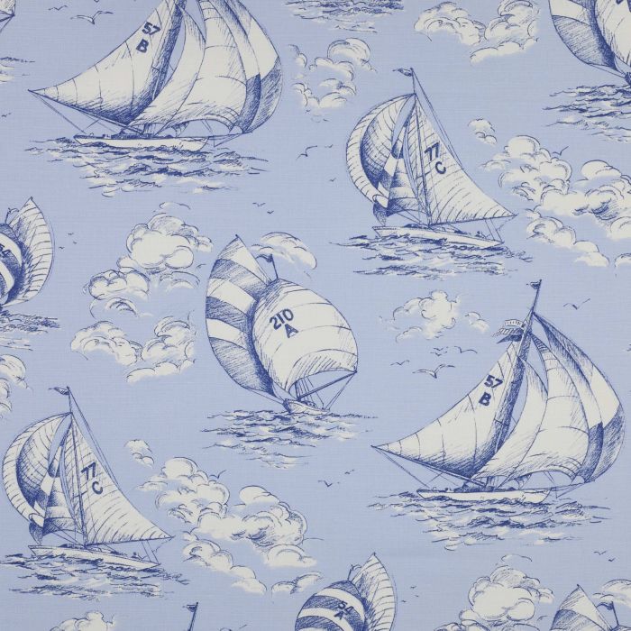Jane Churchill - Spinnaker - J665F-02 Pale Blue