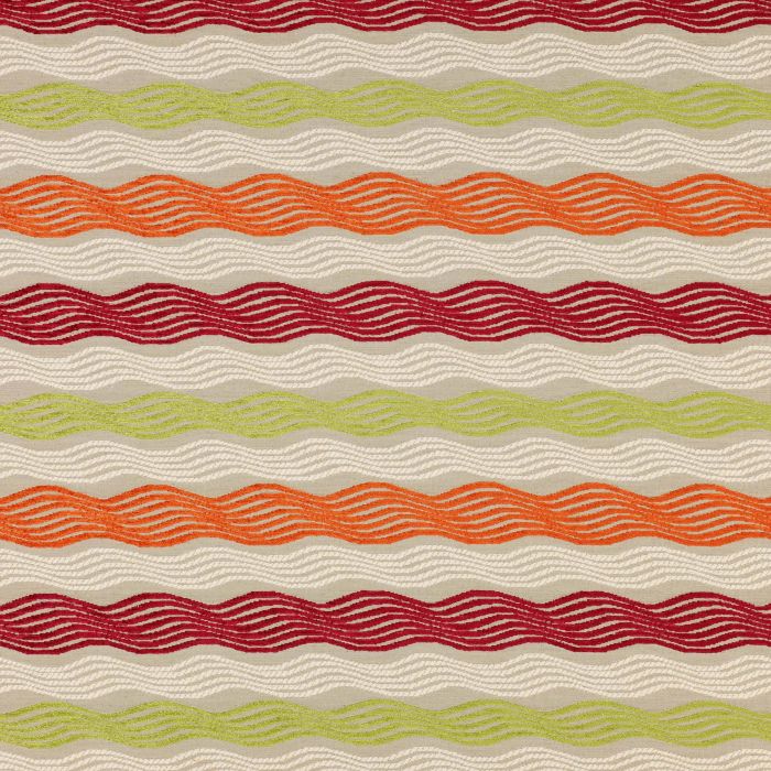 Jane Churchill - Furrow Stripe - J707F-05 Red