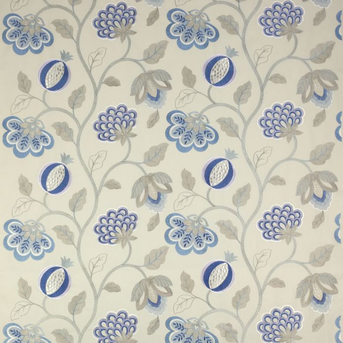 Jane Churchill - Paradise Garden - J728F-01 Blue/Cream