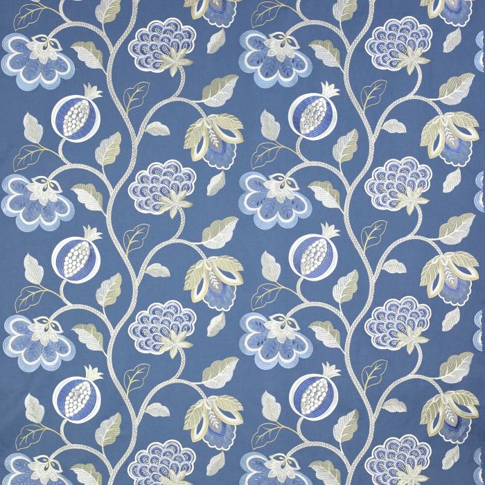 Jane Churchill - Paradise Garden - J728F-02 Blue