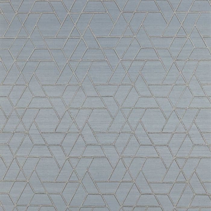 Jane Churchill - Atmosphere V W/P - Zelma Wallpaper - J8008-06 Blue