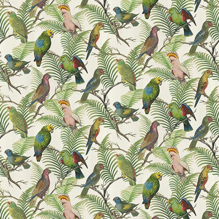 John Derian - Parrot and Palm - FJD6022/01 Azure