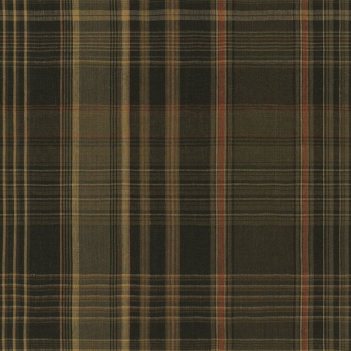 Ralph Lauren - Wilhelm Linen Plaid - LFY64686F Sepia