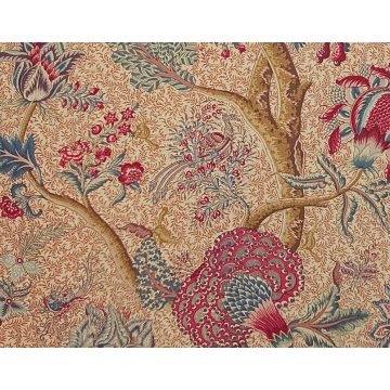 Braquenie - Le Grand Corail - Toile Multicolore - B080A002 Rouge Fond Bis