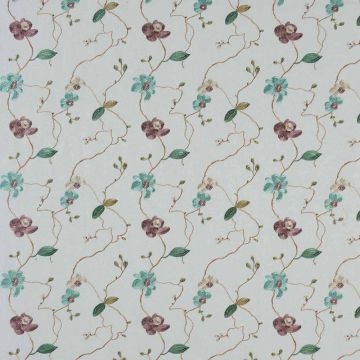 Camengo - Faraman Fleur - 7230156 Bleu Fond Blanc