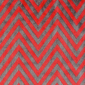 Camengo - Cubisme - 7430395 Rouge Et Gris