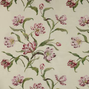 Colefax and Fowler - Delft Tulips Silk - F3411/02 Pink/Green