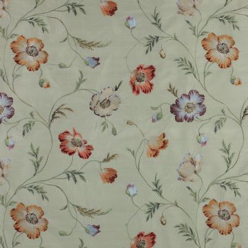 Colefax and Fowler - Pembury Silk - F3704/01 Tomato/Aqua