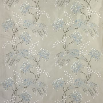 Colefax and Fowler - Water Lily Rose Silk - F4010/01 Blue/Silver