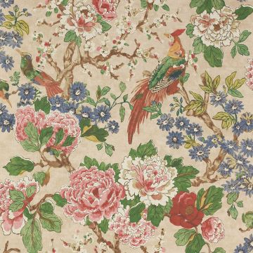 Colefax and Fowler - Jardine Florals - Jardine - W7003-03 - Red-Green