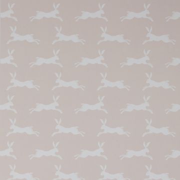 Jane Churchill - Rowan Wallpaper - March Hare Wallpaper - J135W-09 Soft Pink