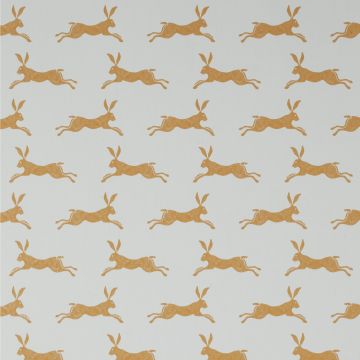 Jane Churchill - Rowan Wallpaper - March Hare Wallpaper - J135W-10 Ochre
