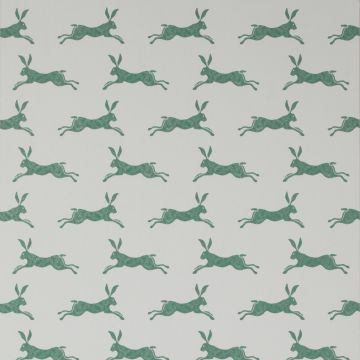 Jane Churchill - Rowan Wallpaper - March Hare Wallpaper - J135W-11 Green