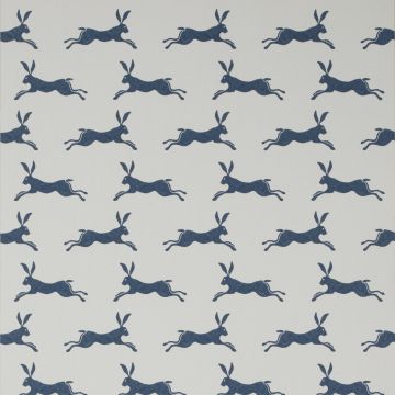 Jane Churchill - Rowan Wallpaper - March Hare Wallpaper - J135W-12 Navy