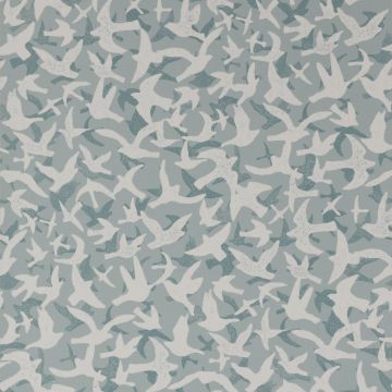 Jane Churchill - Rowan Wallpaper - Windsong Wallpaper - J176W-03 Blue