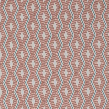 Jane Churchill - Rowan Wallpaper - Pemba Wallpaper - J177W-02 Red/Blue