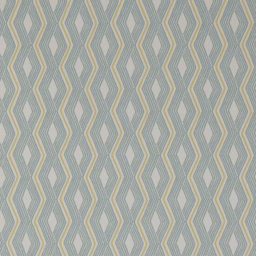 Jane Churchill - Rowan Wallpaper - Pemba Wallpaper - J177W-04 Aqua/Lime