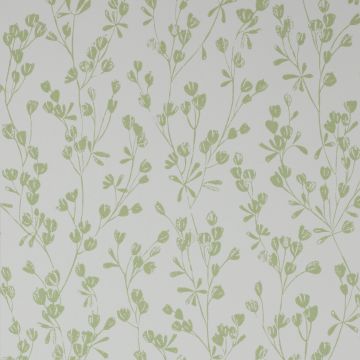 Jane Churchill - Rowan Wallpaper - Ines Wallpaper - J178W-05 Green