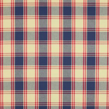 Jane Churchill - Quay Large Check - J229F-01 Dark Blue/Red