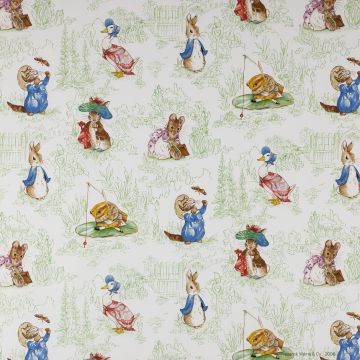 Jane Churchill - The Tales of Beatrix Potter - J439F-01 Green