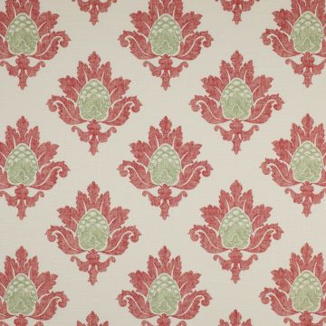 Jane Churchill - Bruton Damask - J588F-01 Red/Green