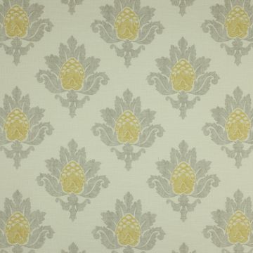 Jane Churchill - Bruton Damask - J588F-03 Yellow/Grey