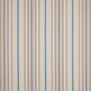 Jane Churchill - Salcombe Stripe - J598F-04 Red/Blue
