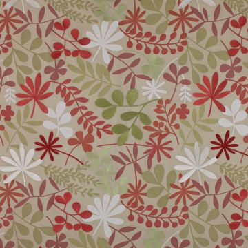 Jane Churchill - Calder Silk - J605F-02 Coral/Green
