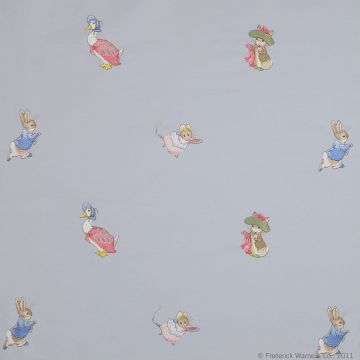 Jane Churchill - Embroidered Beatrix Potter - J643F-03 Blue