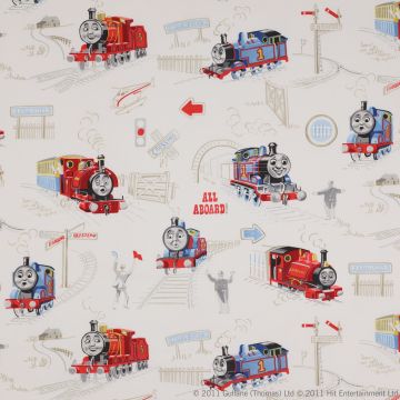 Jane Churchill - Scenic Thomas - J646F-01 Red/Blue