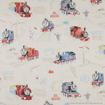 Jane Churchill - Scenic Thomas - J646F-04 Vintage Red/Blue